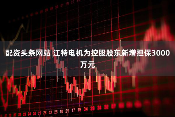 配资头条网站 江特电机为控股股东新增担保3000万元